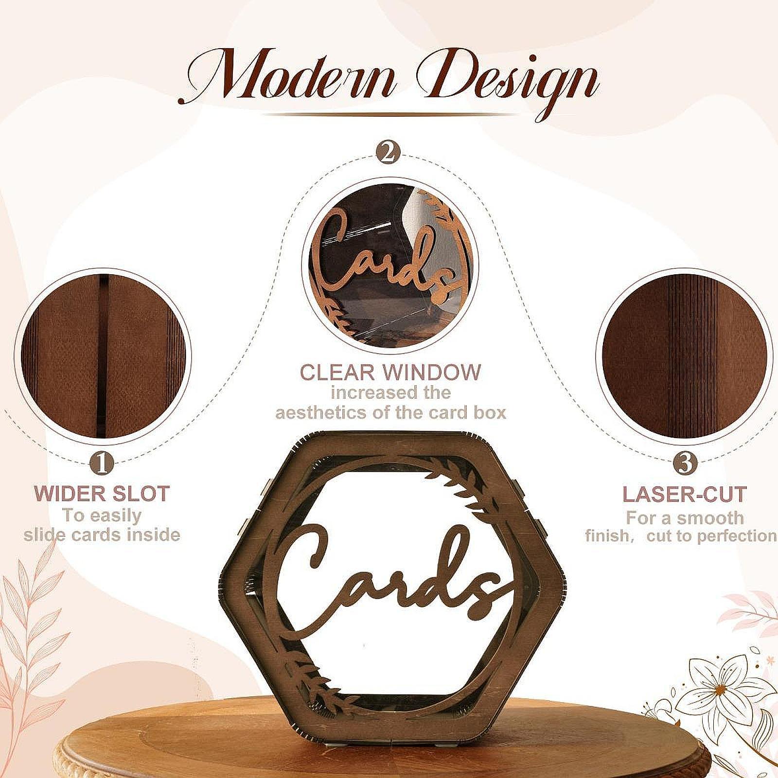 Wedding Card Box with Slot Dec - огляд і ціна Wedding Card Box