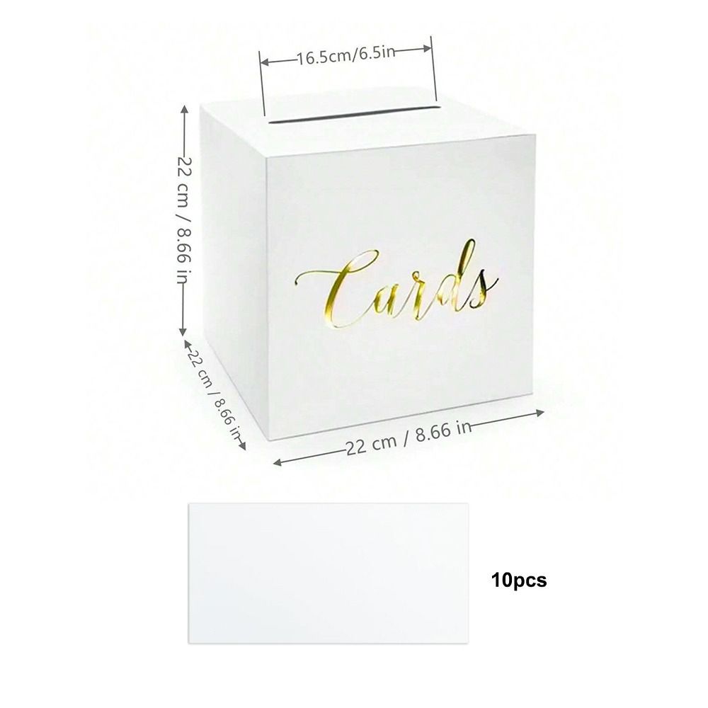 Envelope Boxes White Black Wed - огляд і ціна Wedding Card Box